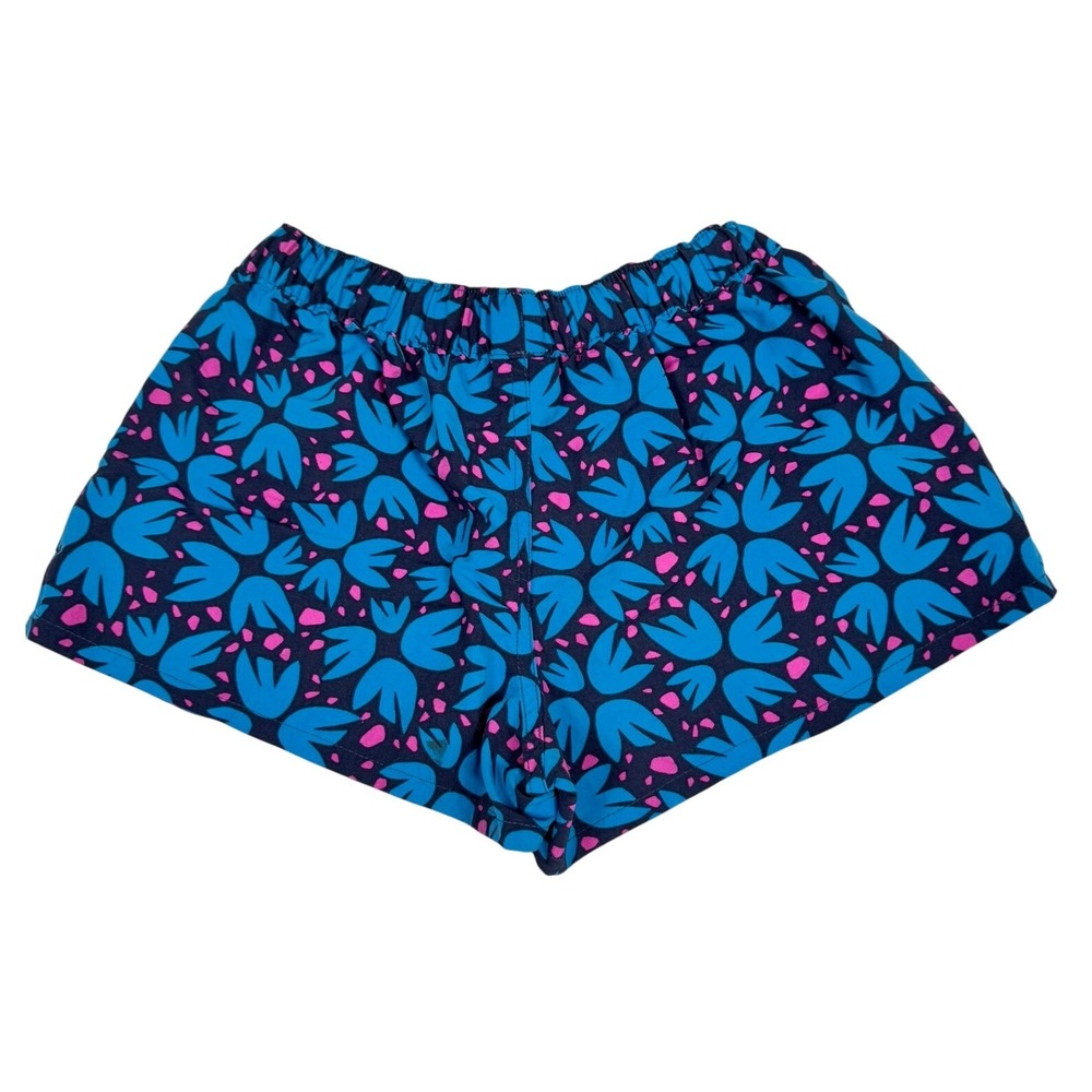 Patagonia Barely Baggies Shorts Womens XS Blue Pink Tropical Floral Print